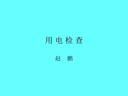 用电检查演示文稿
