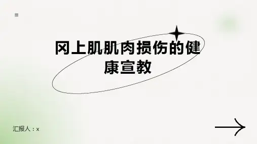 冈上肌肌肉损伤的健康宣教