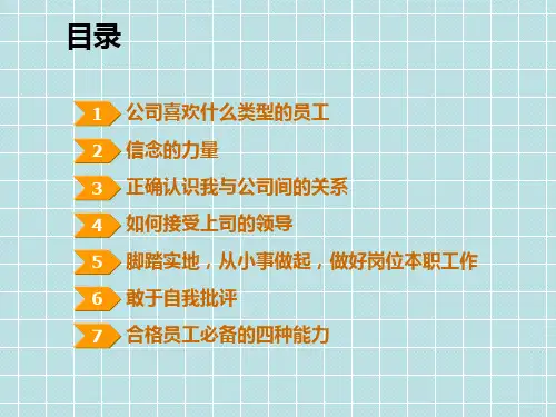 做一名合格员工ppt课件
