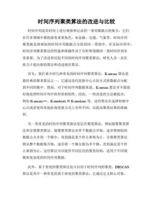 时间序列聚类算法的改进与比较