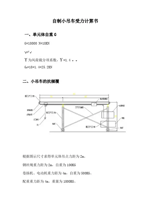 卷扬机受力计算书