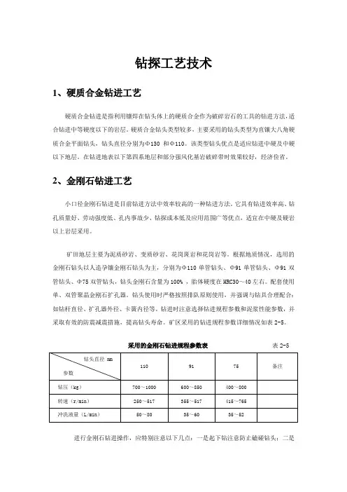 钻探工艺技术