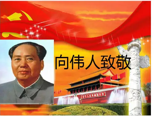 向伟人致敬主题班会PPT课件