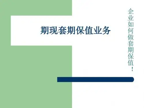 期现套期保值业务-PPT文档资料