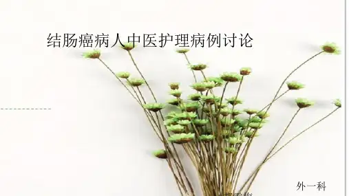 结肠癌护理病例讨论PPT幻灯片