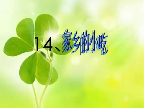 人美版美术六上第14课《家乡的小吃》ppt课件1