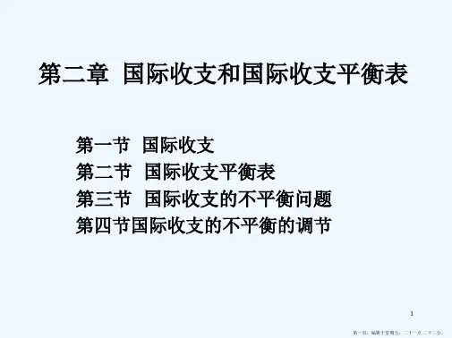 2国际收支与国际收支平衡表XXXX