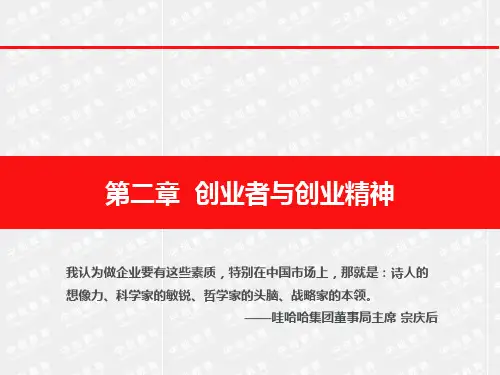 创业者与创业精神概述PPT课件