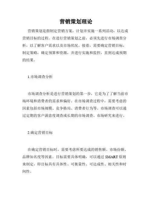 营销策划理论