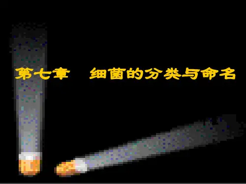 dl第7章  细菌的分类与命名