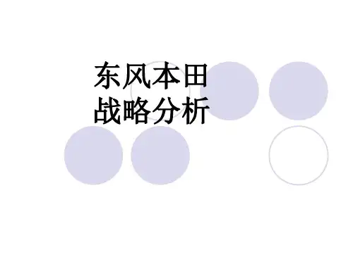 东风本田公司战略分析