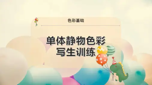 单体静物色彩写生训练