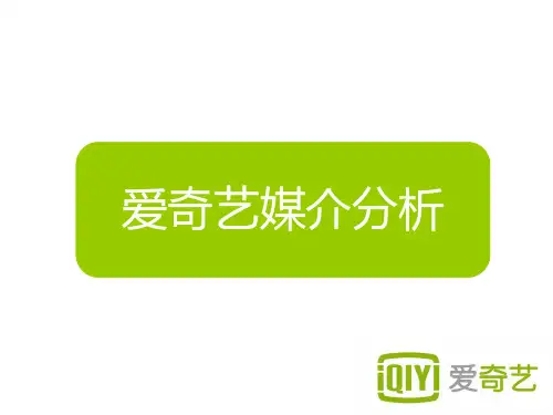 爱奇艺媒介分析描述