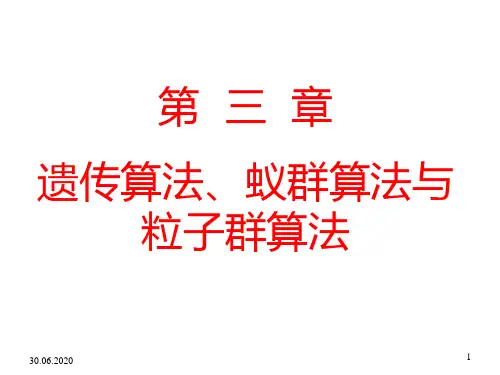人工智能_第三章_遗传算法、蚁群算法、粒子群算法