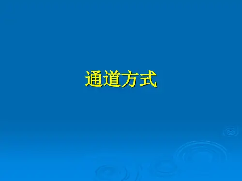 计算机组成原理第八章第5讲通道方式