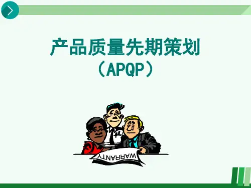 质量管理APQP、CP最全培训资料