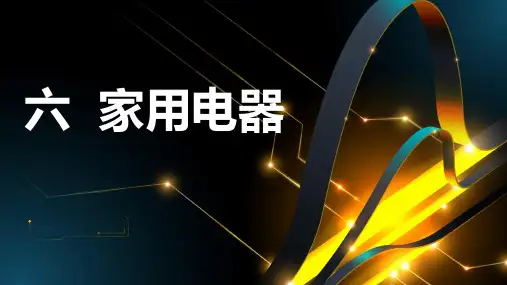 粤教版小学四年级下册综合实践活动课 六 家用电器