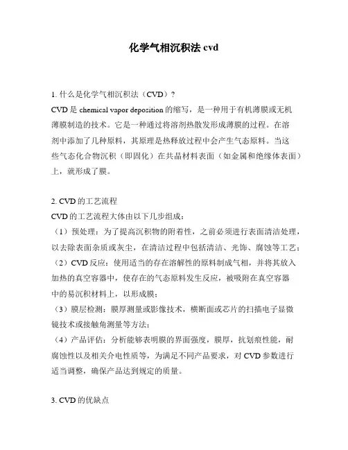 化学气相沉积法cvd