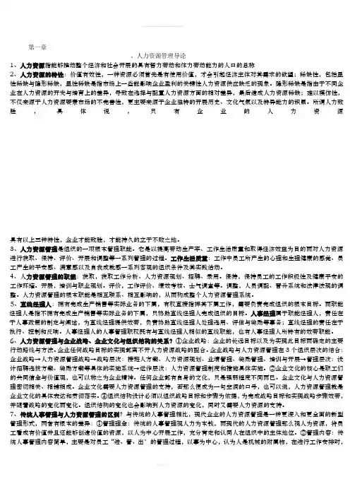 人力资源管理导论