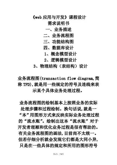 《web应用与开发》课程设计题目--2015