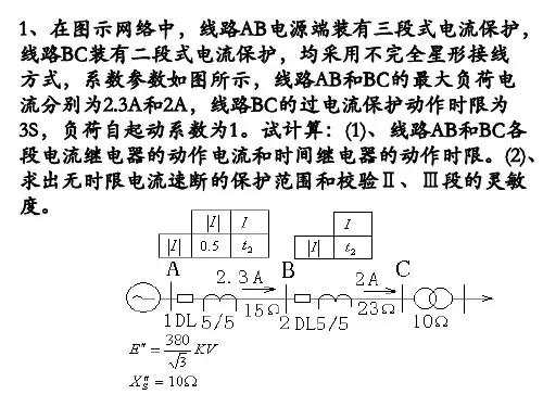 电力系统继电保护第2.2章双侧电源相间短路的方向性电流保护-90接线