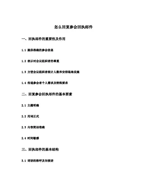 怎么回复参会回执邮件
