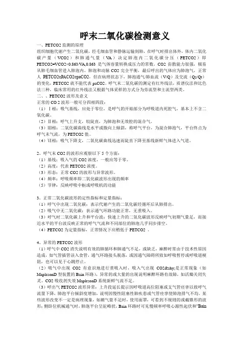 呼末二氧化碳检测