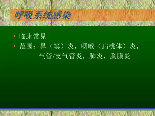 抗生素在肺部感染中的应用宣讲专家讲座