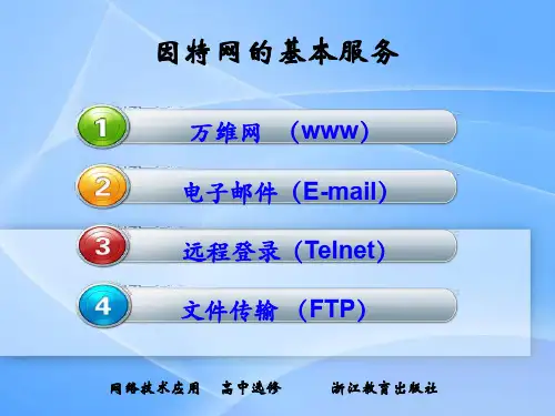 因特网的基本服务ppt教学课件