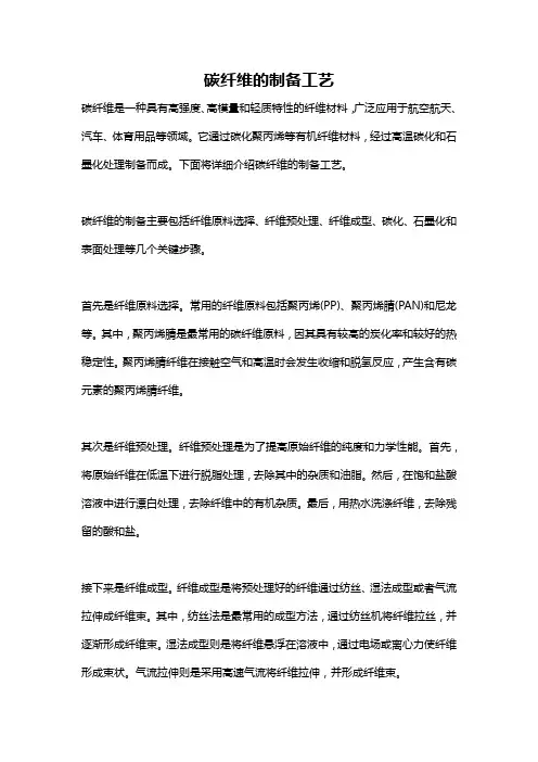 碳纤维的制备工艺