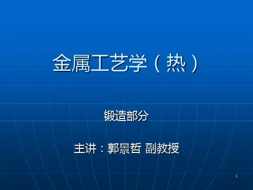 金属工艺学热压力加工PPT课件