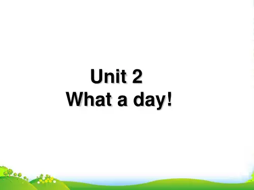 牛津译林版六年级英语上册Unit-2-What-a-day!-课件全