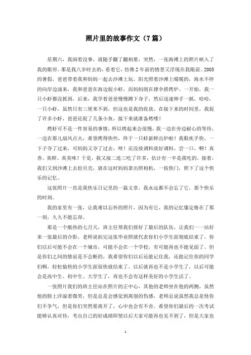 照片里的故事作文(7篇)