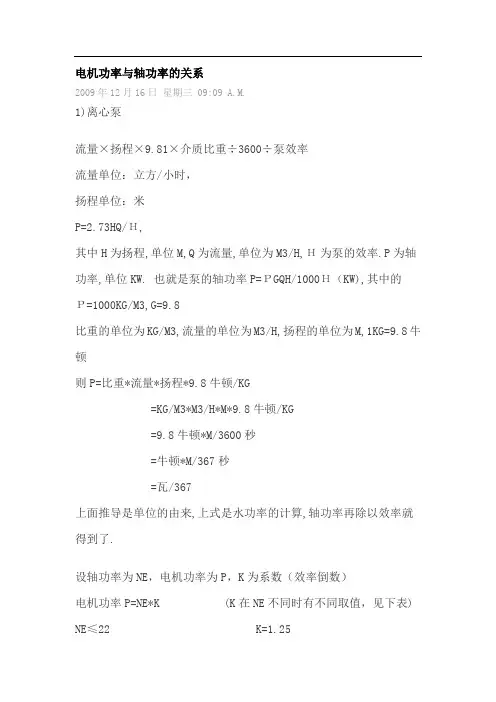 泵基础知识