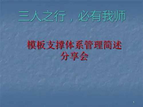 模板支撑ppt课件