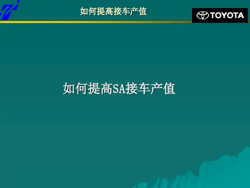汽车4S店售后产值提升方案.ppt