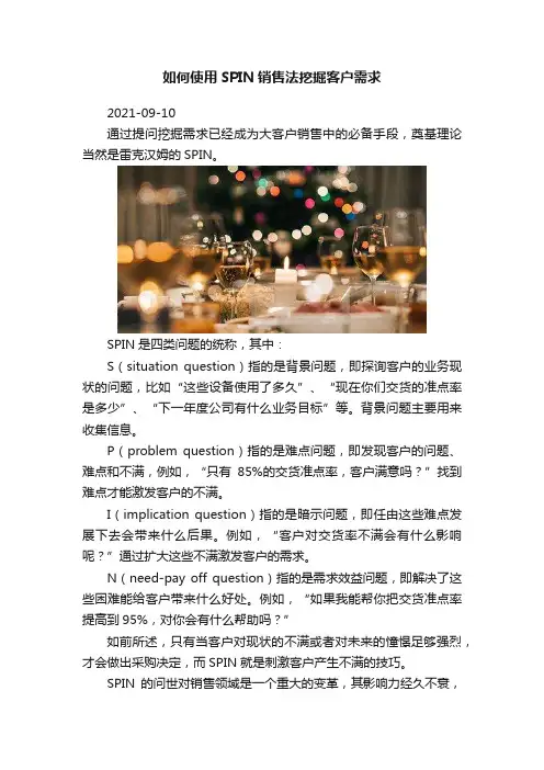 如何使用SPIN销售法挖掘客户需求