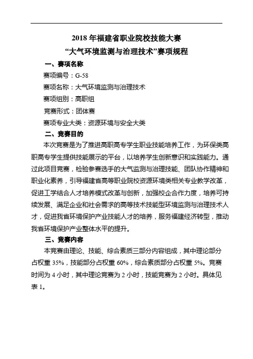 2018年福建职业院校技能大赛