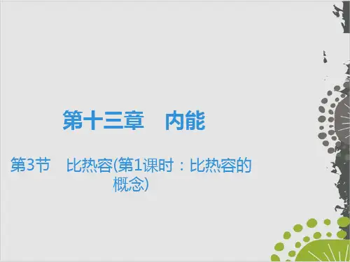人教教材《比热容》精品课件1