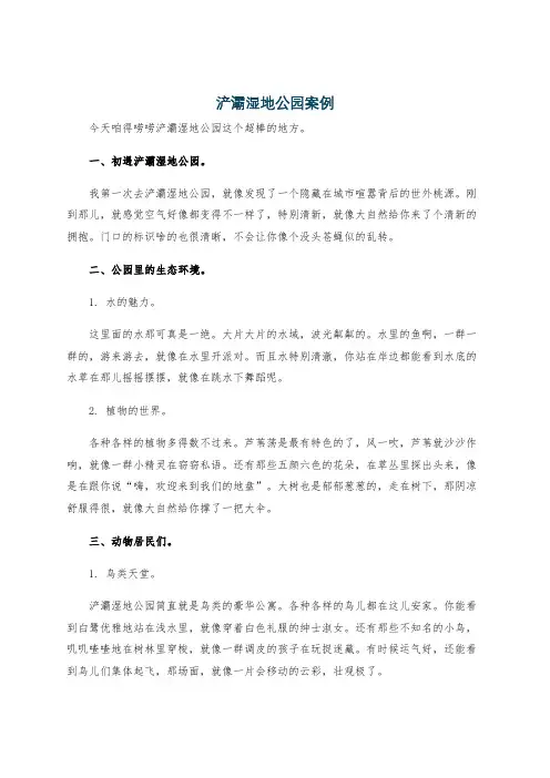 浐灞湿地公园案例