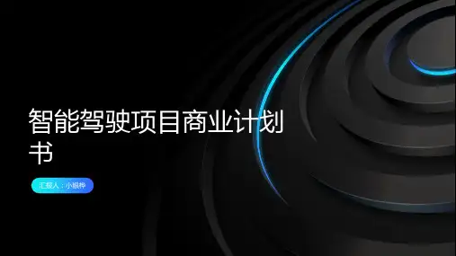 智能驾驶项目商业计划书