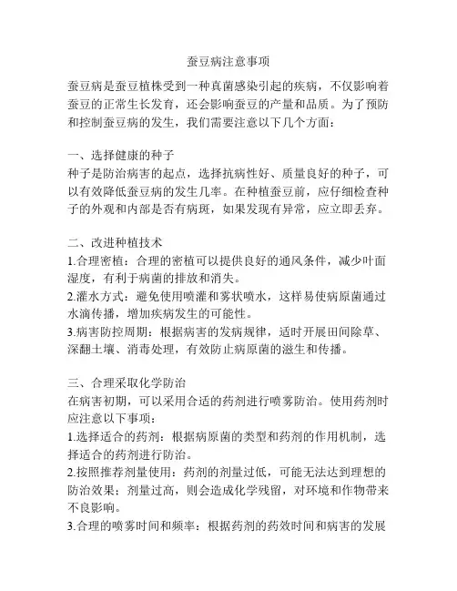 蚕豆病注意事项