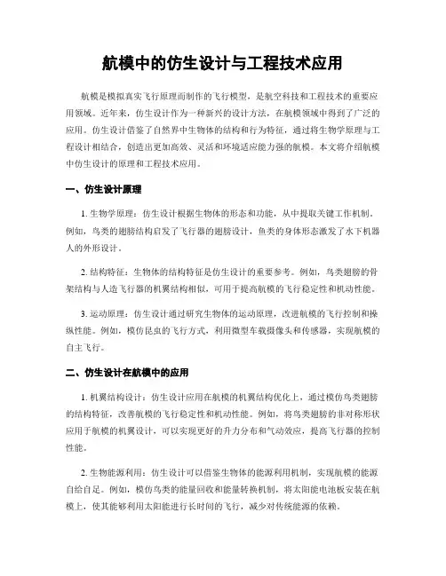 航模中的仿生设计与工程技术应用