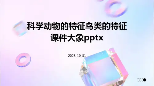 科学动物的特征鸟类的特征课件大象pptx