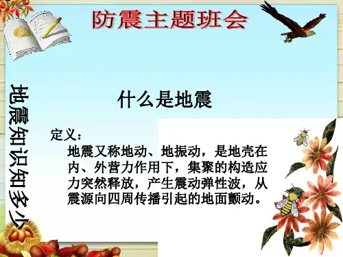 防震主题班会PPT课件.pptx