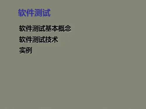 软件工程系统测试