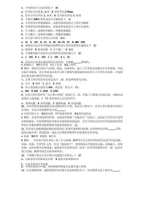 2014年中国注册室内设计师简介一点通