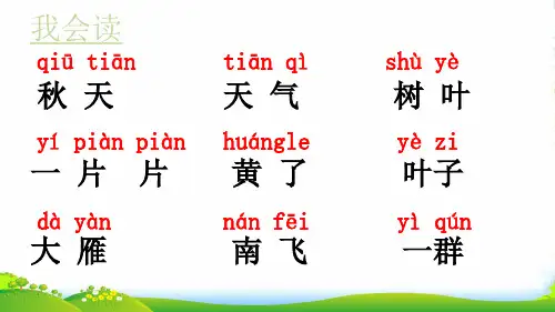 人教部编版一年级上册语文课件《秋天》 (共22张PPT)