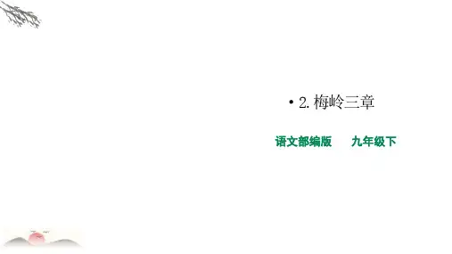 初中语文部编版《梅岭三章》公开课ppt课件