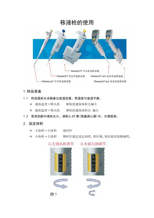 移液枪的使用(图文详解)